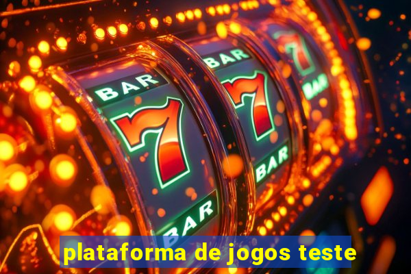 plataforma de jogos teste